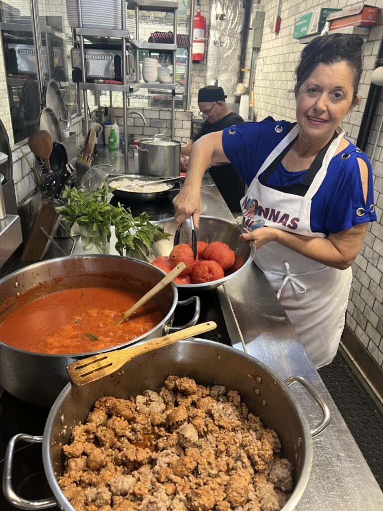 Christina prepares an authentic family recipe