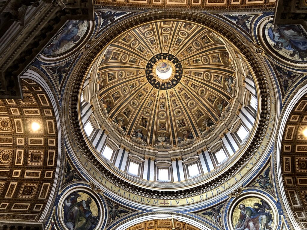 frescoed cathedral ceilings in Italy