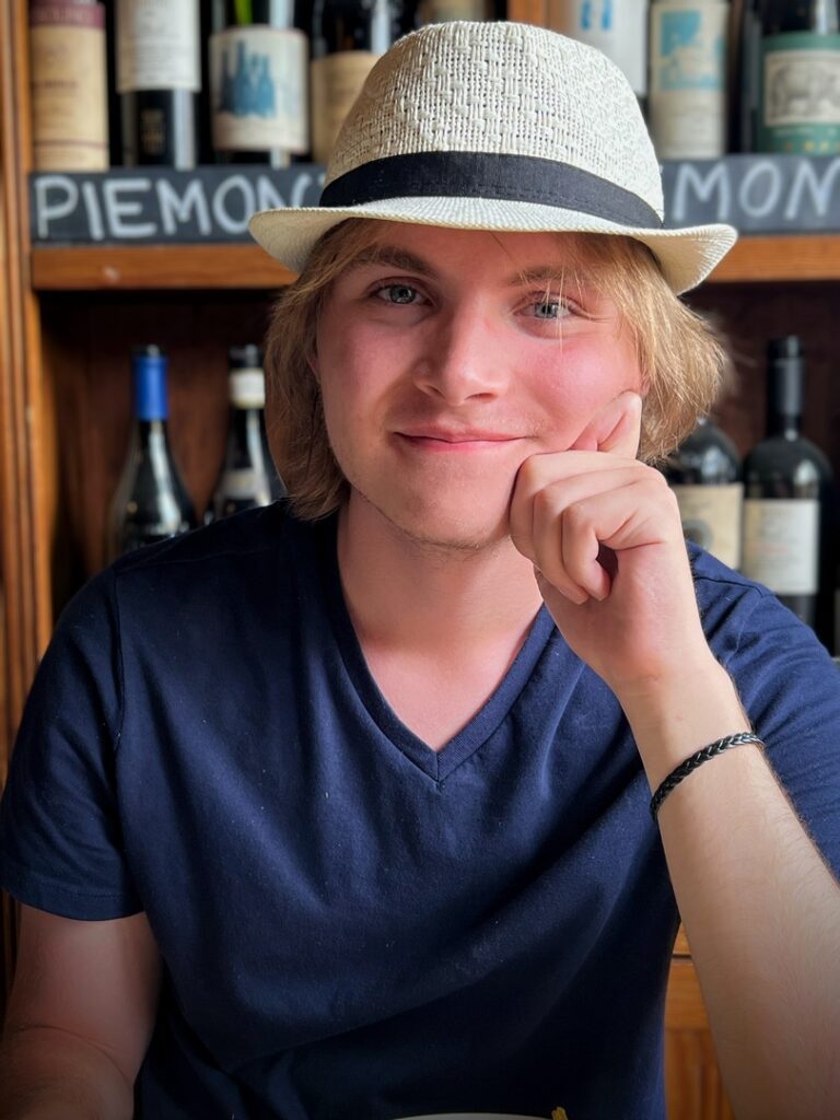 Amy's son in Italy