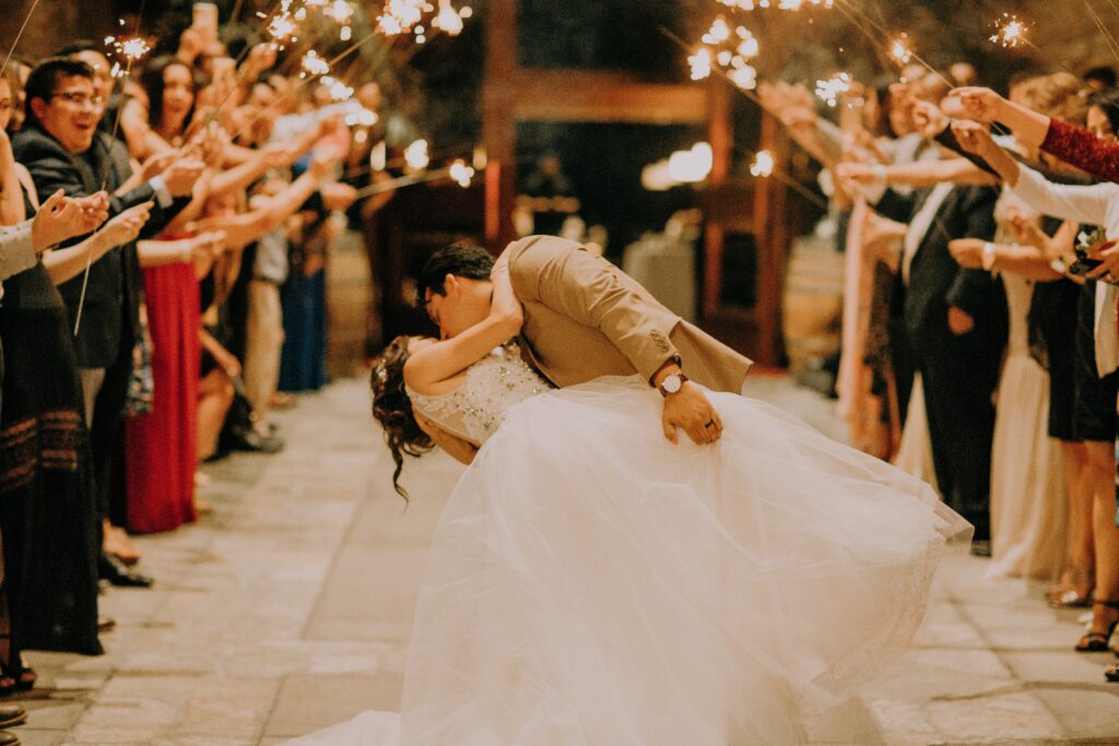 couple dancing at wedding