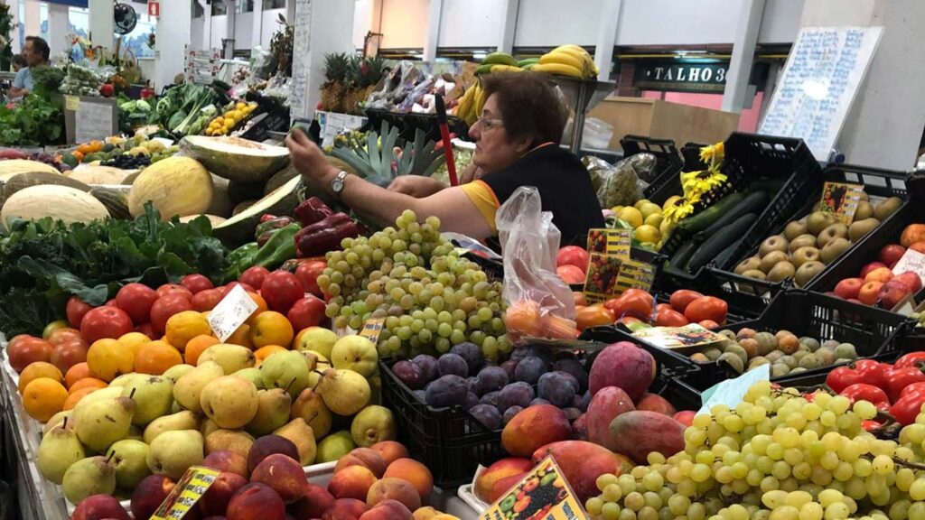 David's photo of a local food market in Portugal