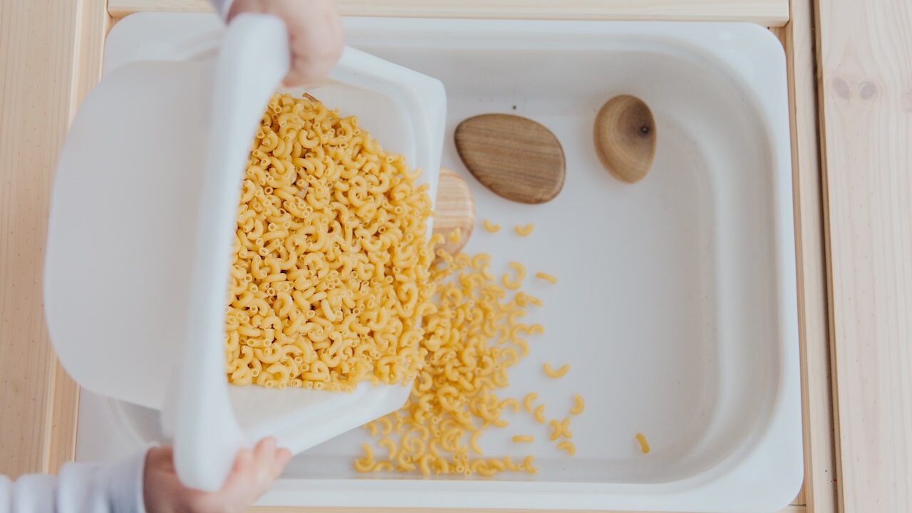 Macaroni in a bowl