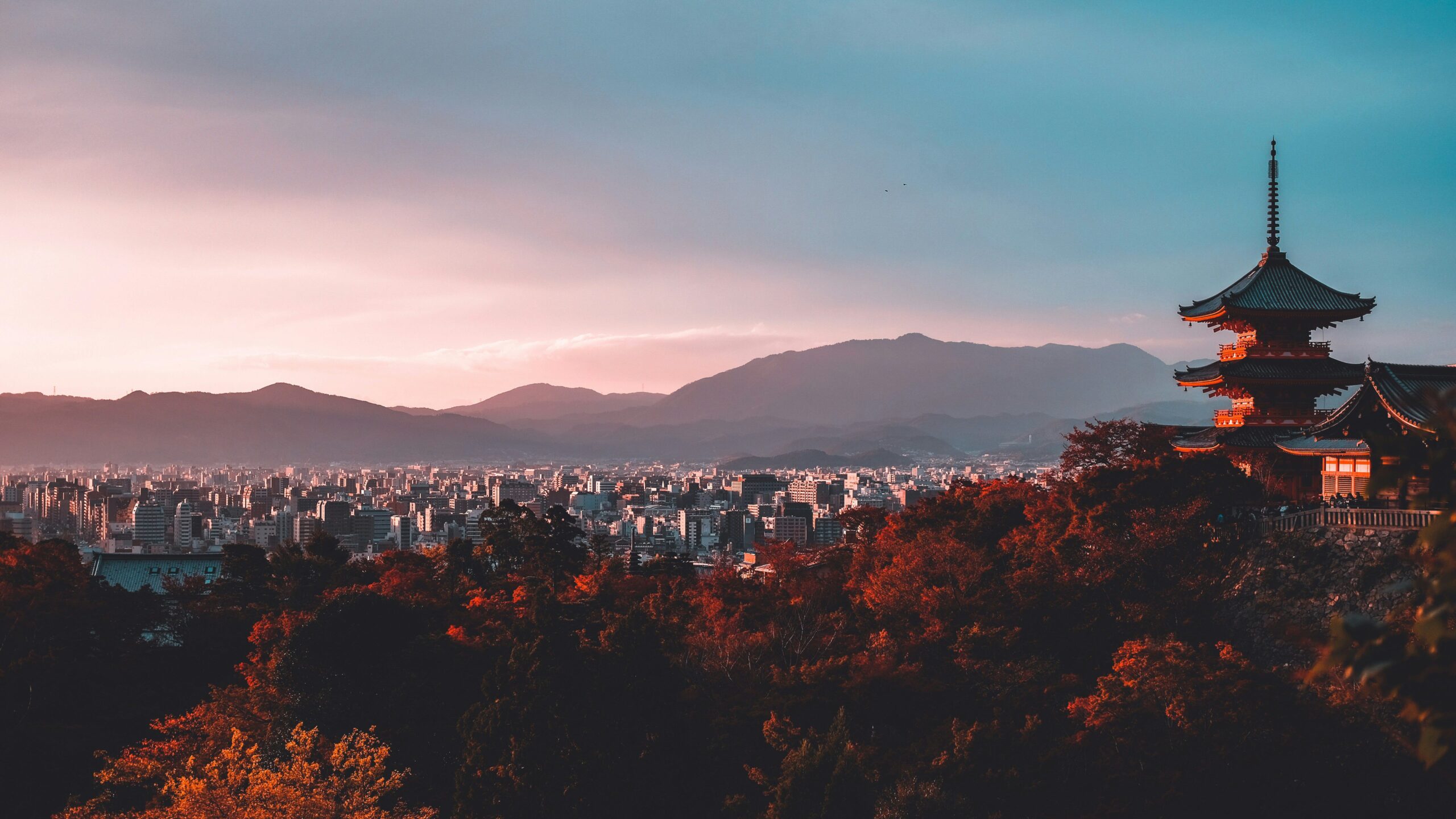 skyline over japan